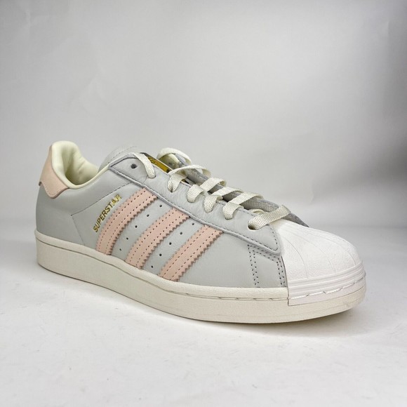 Adidas Mens Originals Superstar Grey Pink Lifestyle Shoes Size 8 H00167